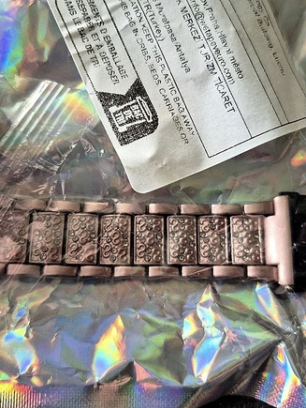 Rose Gold-Tone Watch in Pink NWT